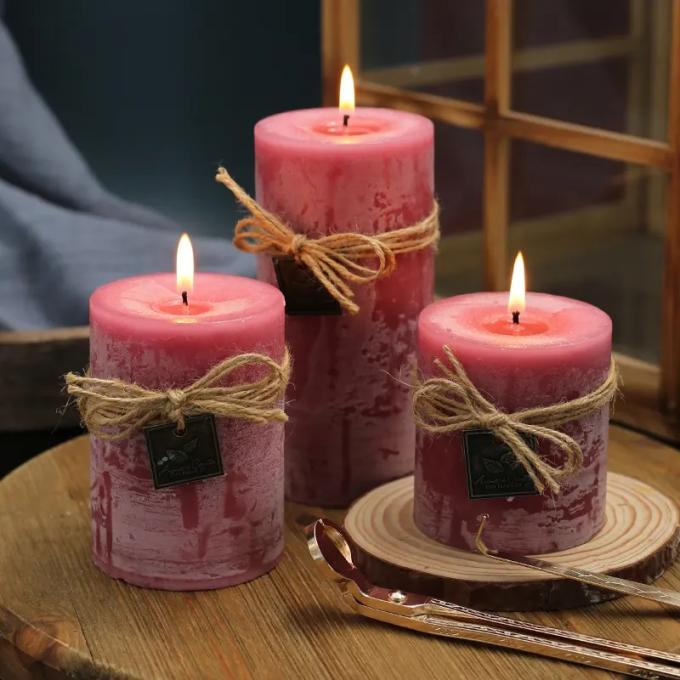 Velas líquidas amarillas claras Fragancias Hojas de eucalipto Velas perfumadas Sabores 6